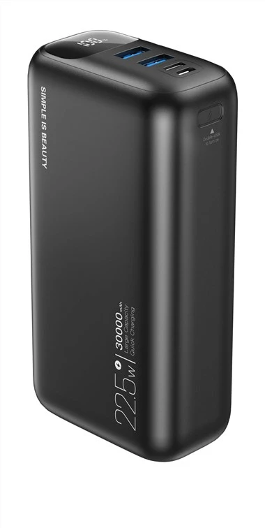 Lub Tuam Txhab Hluav Taws Xob 30000MAA Dual-Cov Lus Qhia Peb-Muaj Peev Xwm Loj-Peev Digital Zaub Xa Nyiaj Siv PD20W Ceev / QC22.5w